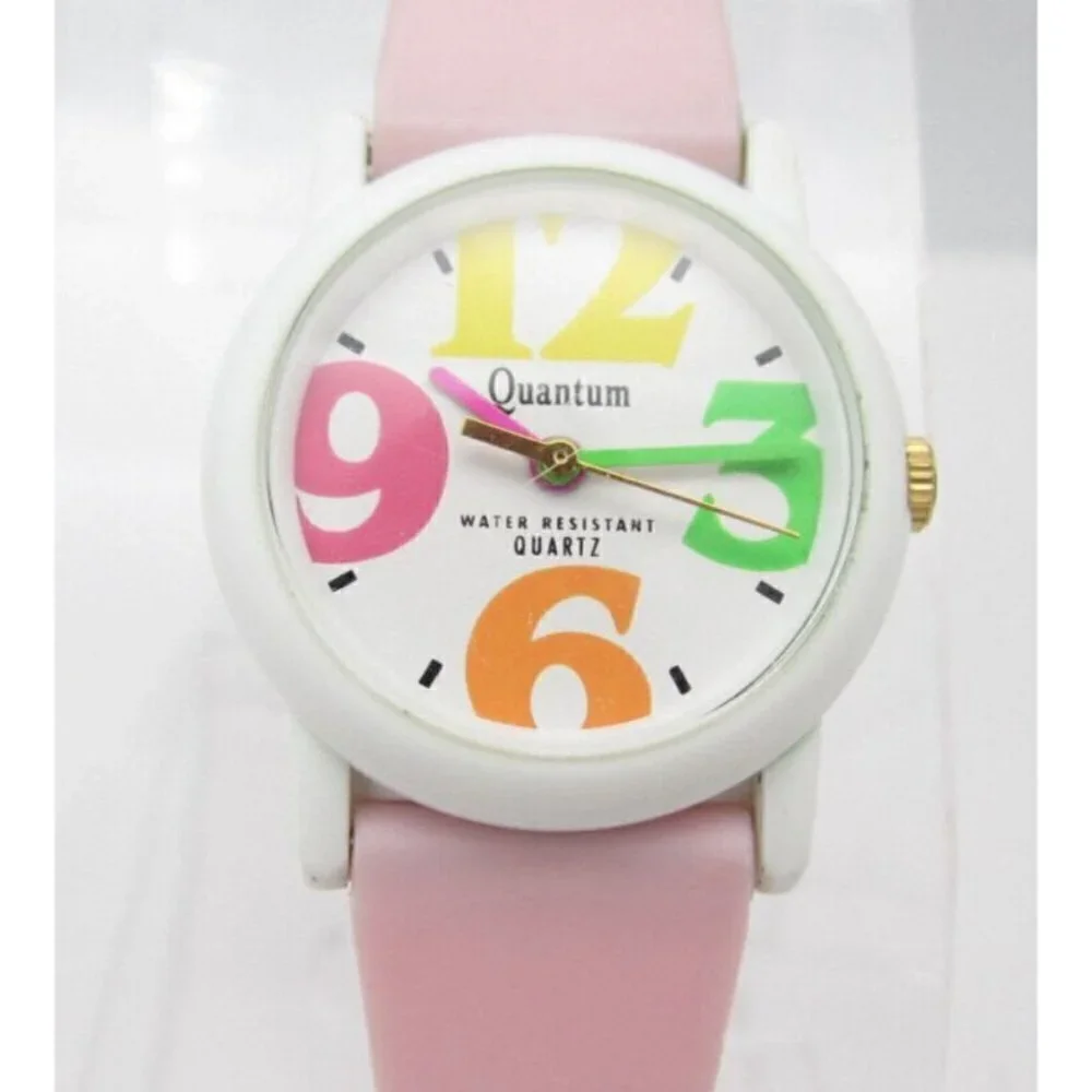 Women Quantum Quartz WR Analog 25mm Dial Causal Round Watch (F825)